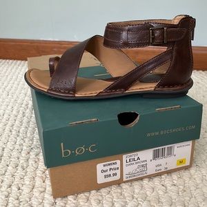 NWT brown boc sandal, LEILA